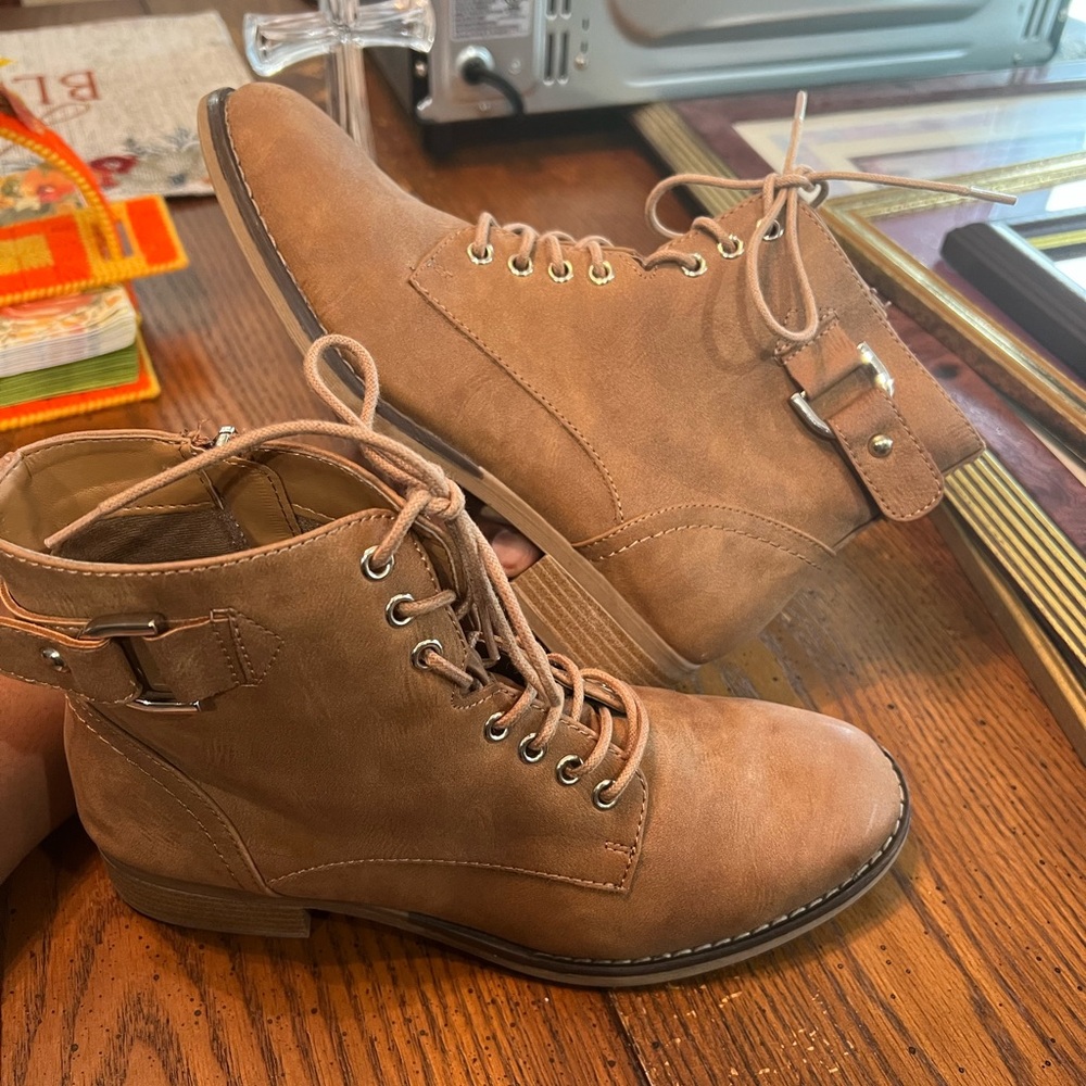 Brown booties